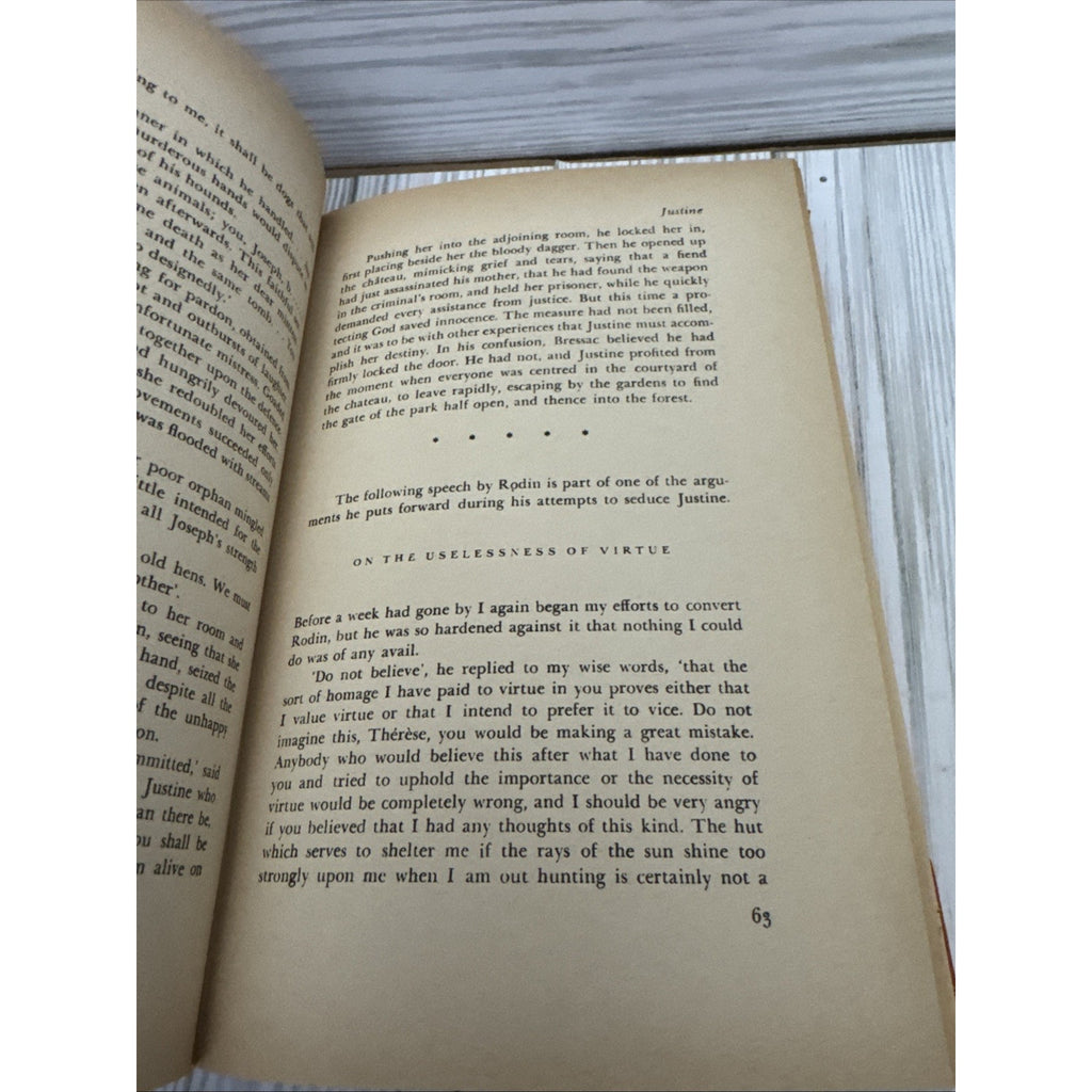 De Sade: Selected Writings translated/Selected Leonard de Saint-Yves HC/DJ 1954