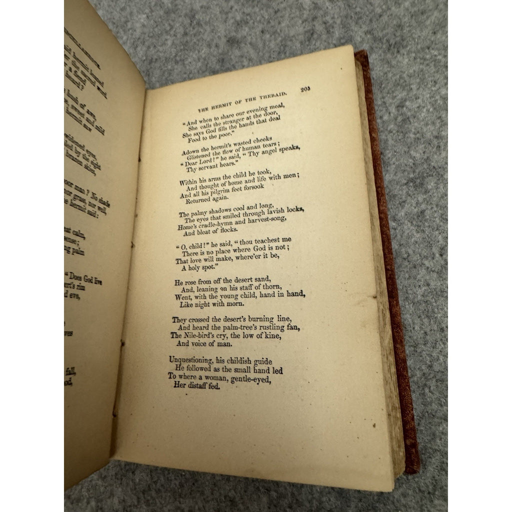 1872 John Greenleaf Whittier Poetical Works Vol II Antique HC