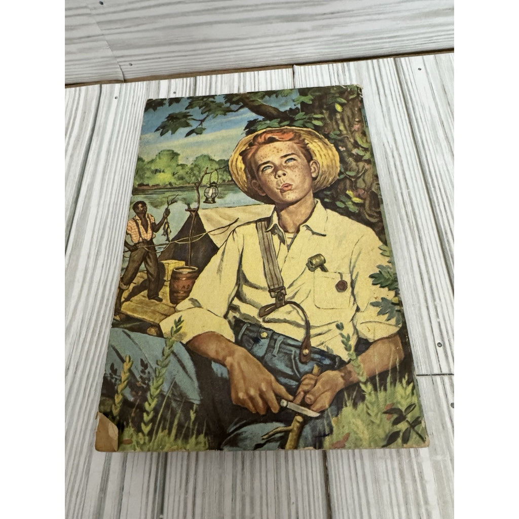 Huckleberry Finn Mark Twain Vintage Paperback Saalfield Illustrated Muheim