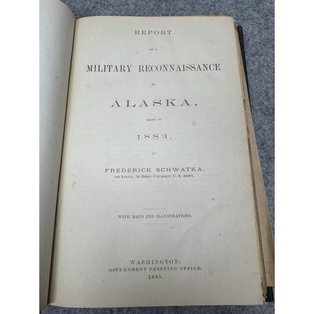 1885 Military Reconnaissance Alaska Schwatka 20 Folding Maps 1st Edition