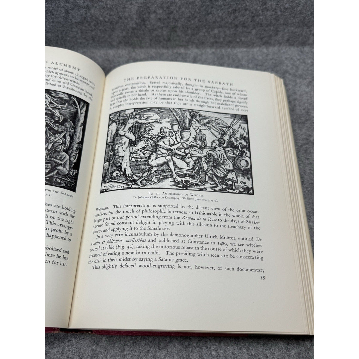 1958 Witchcraft Magic & Alchemy De Givry 1st American HC DJ Unclipped Occult
