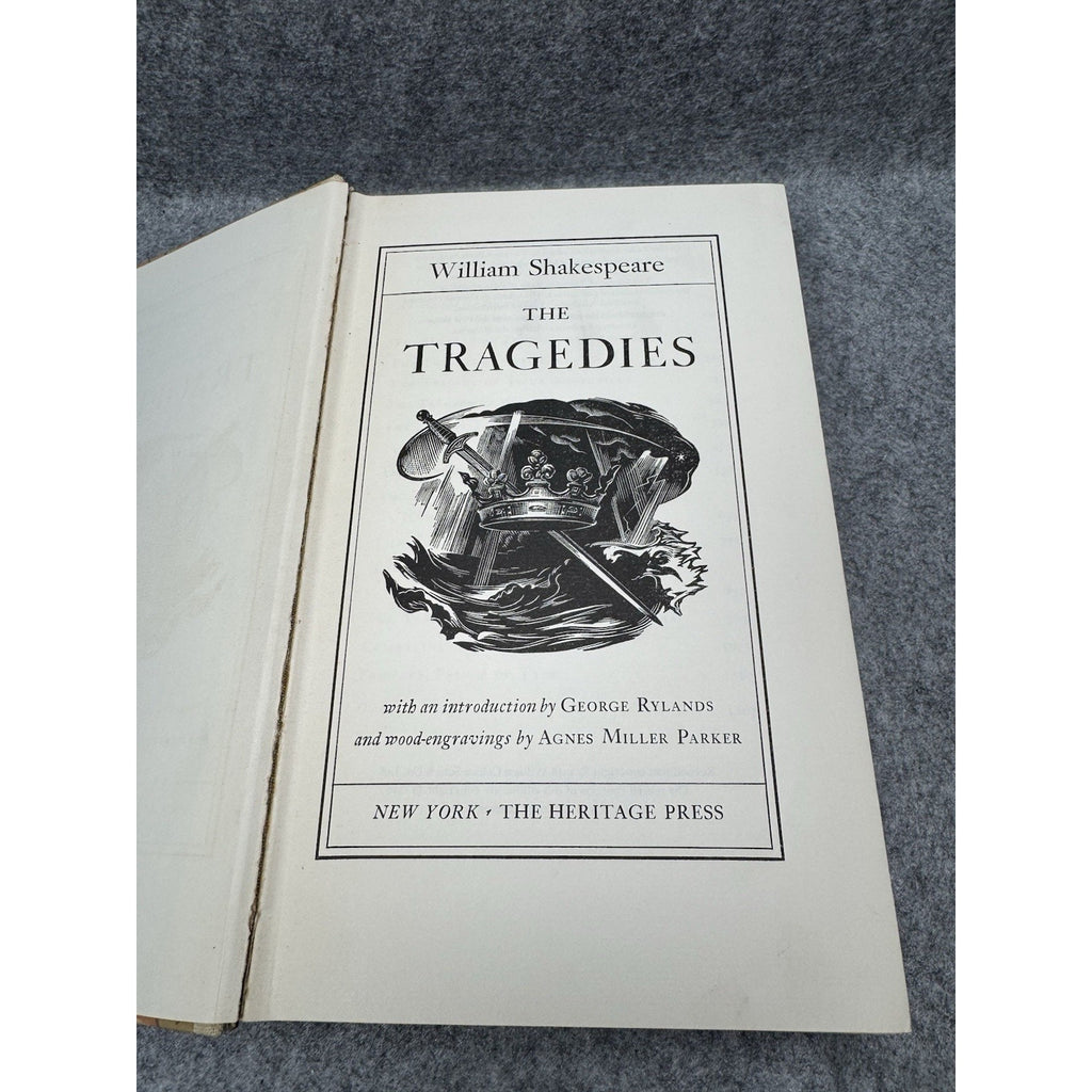 1959 Shakespeare Tragedies Heritage Press Illustrated Parker Slipcase