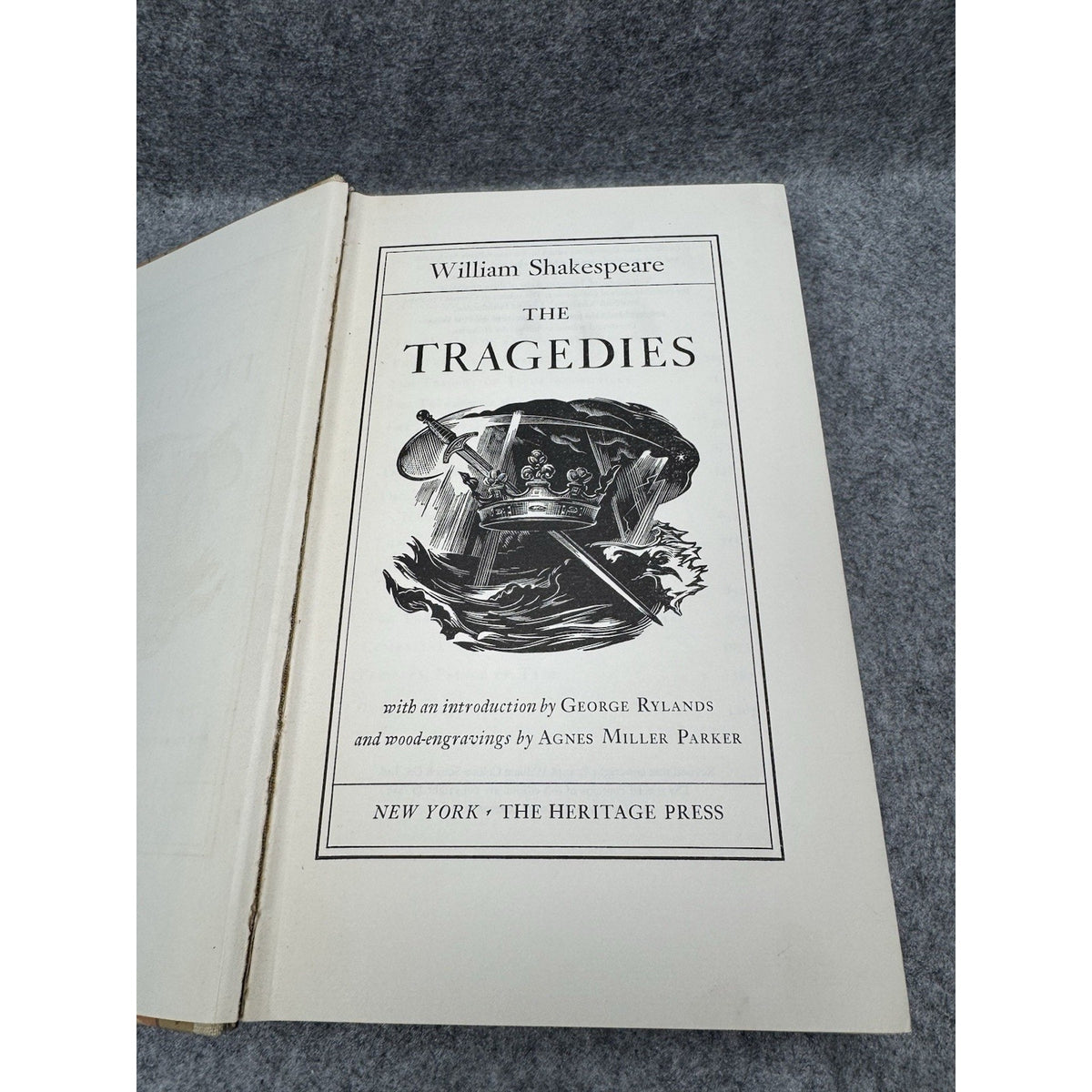 1959 Shakespeare Tragedies Heritage Press Illustrated Parker Slipcase
