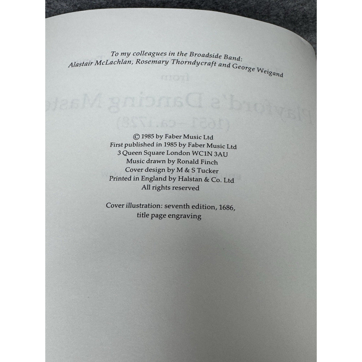 Playford’s Dancing Master Complete Country Dance Tunes Jeremy Barlow 1985