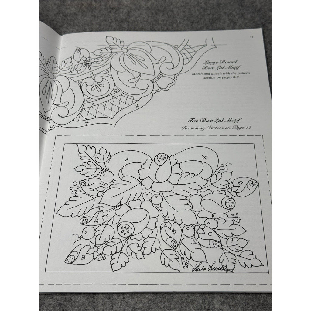 Initially Yours Leila Lundberg Tole Painting Pattern Book Floral Monograms