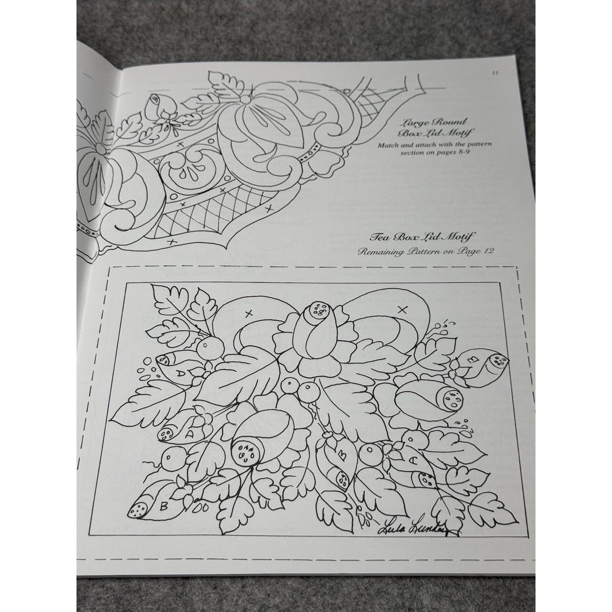 Initially Yours Leila Lundberg Tole Painting Pattern Book Floral Monograms