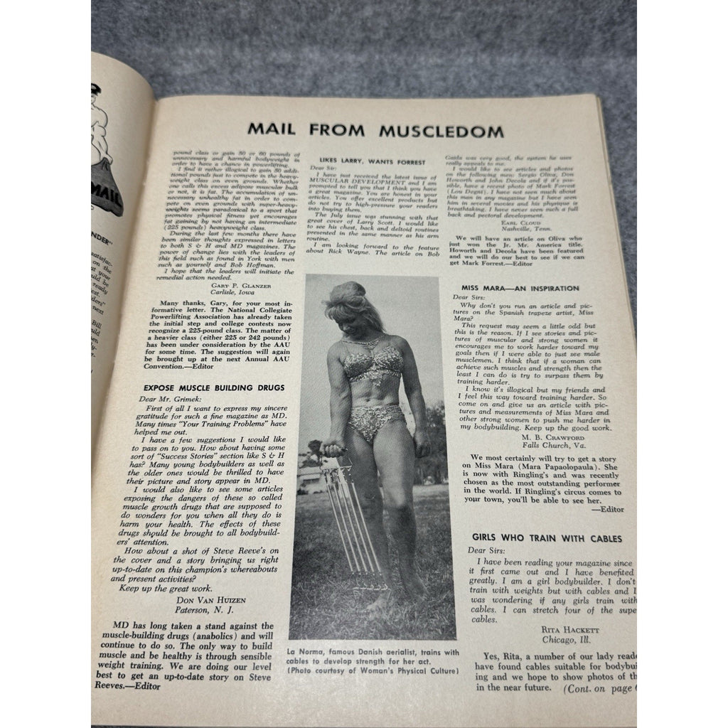1966 Muscular Development September Ron Margason Chris Dickerson Bodybuilding