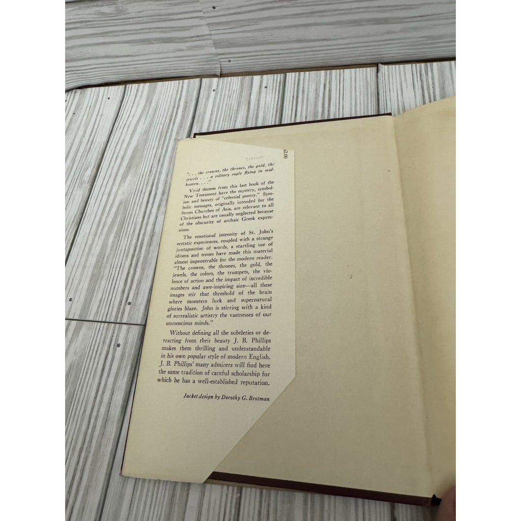 Book of Revelation J B Phillips 1957 1st Printing HC w/ DJ Macmillan