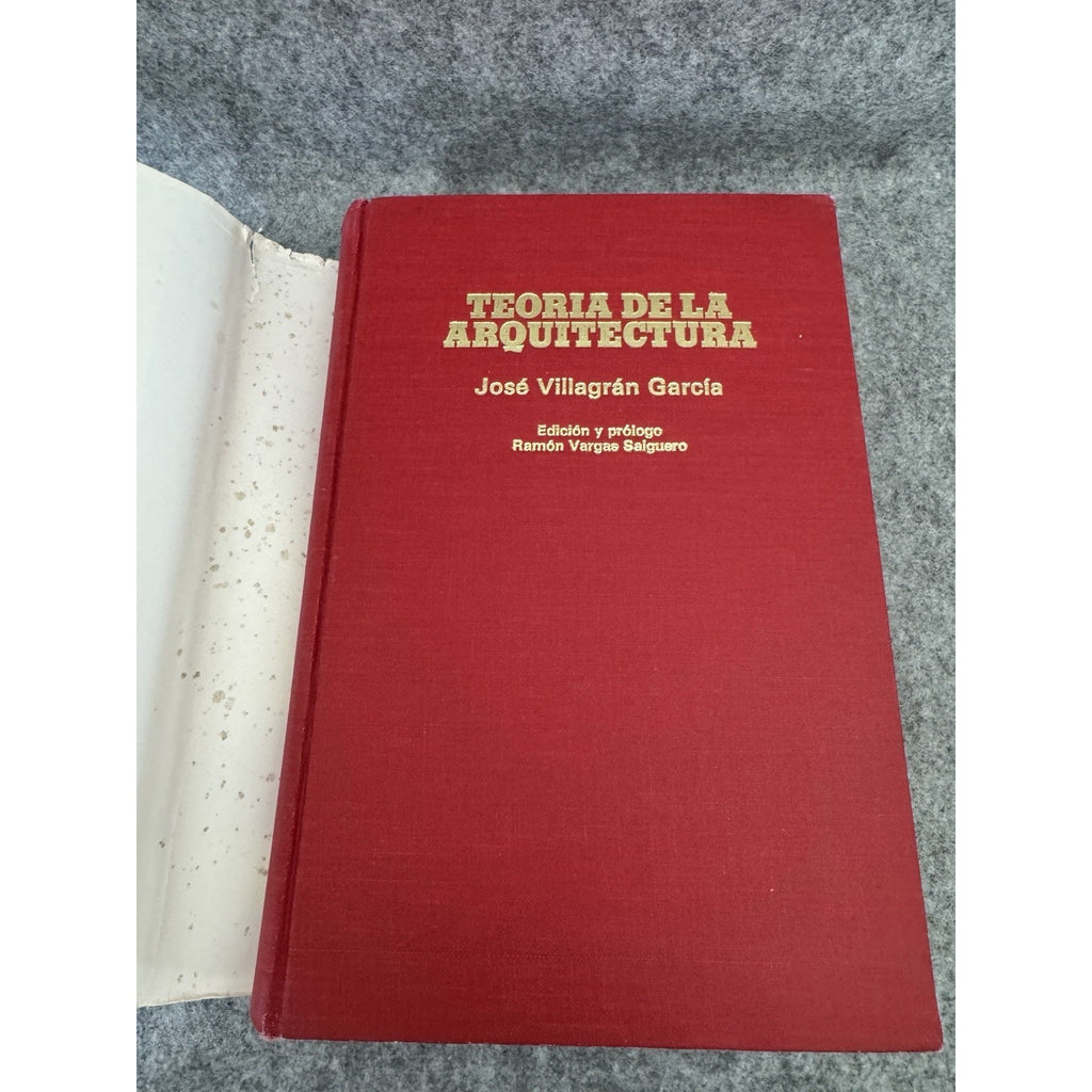 1988 Teoría de la Arquitectura José Villagrán García UNAM HC 1st Ed