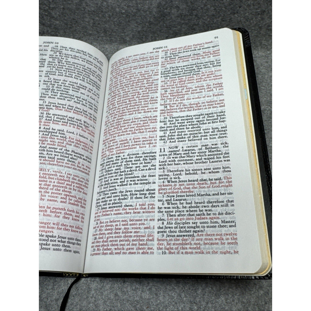 Holy Bible KJV 1983 Executive Heritage Ed Red Letter Leather Tyndale 5.5x8.5