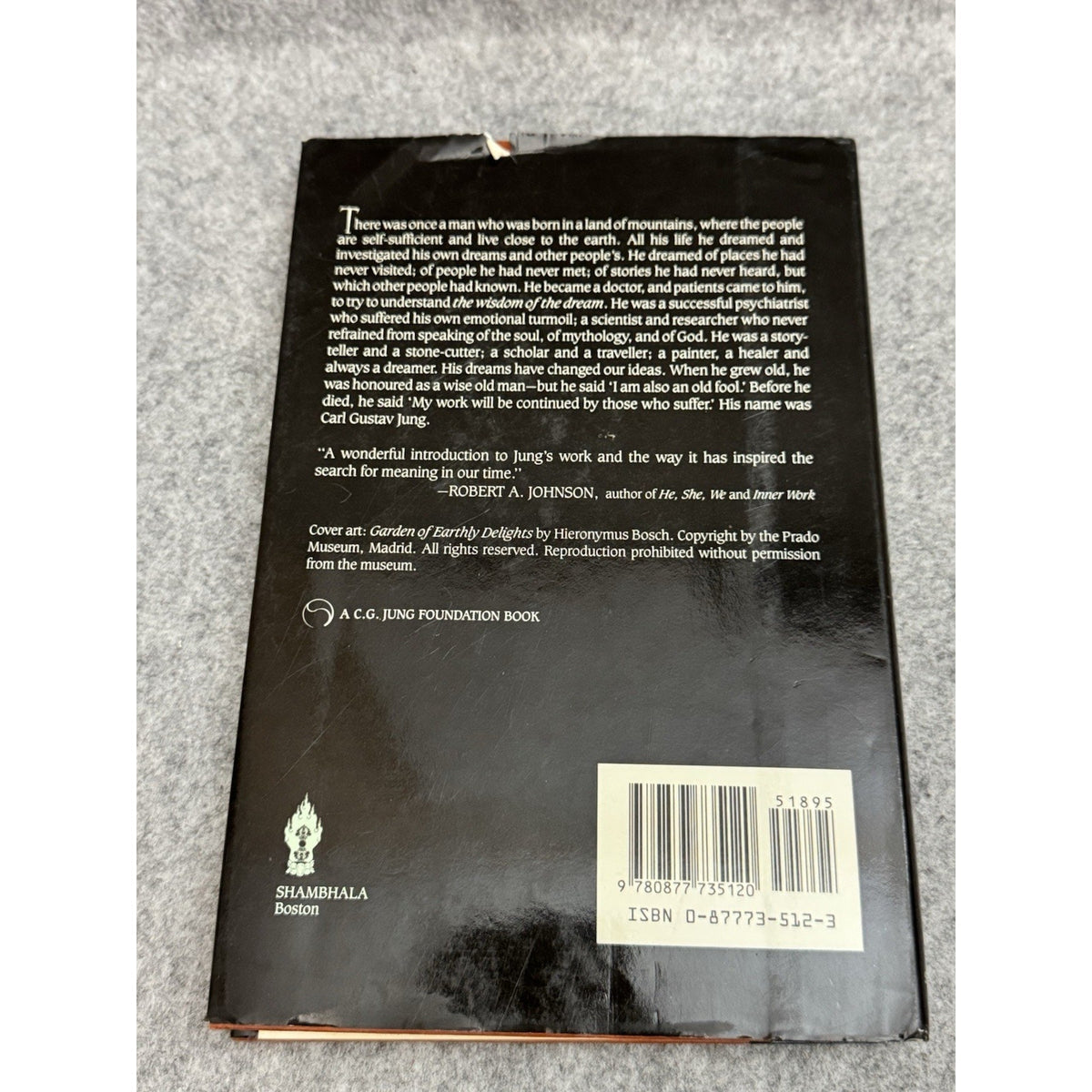 1989 Wisdom of the Dream World of C.G. Jung 1st Ed HC DJ Shambhala