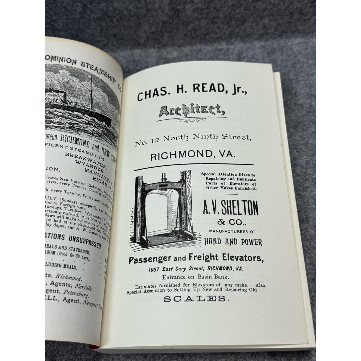 1996 Chataigne’s Peninsula Directory 1896-97 Hampton Newport News Virginia