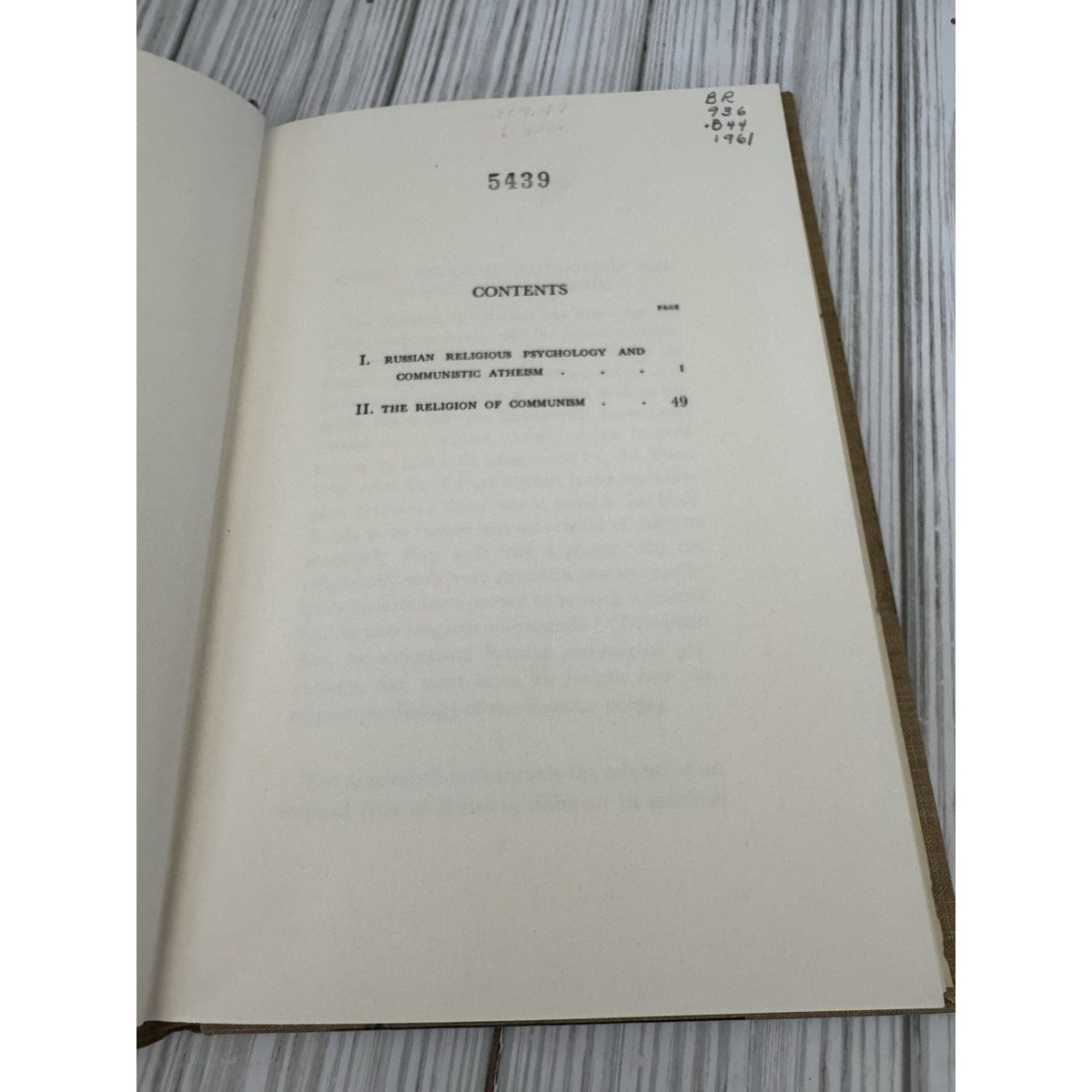 Russian Religious Psychology Communism 1961 HC Michigan Press