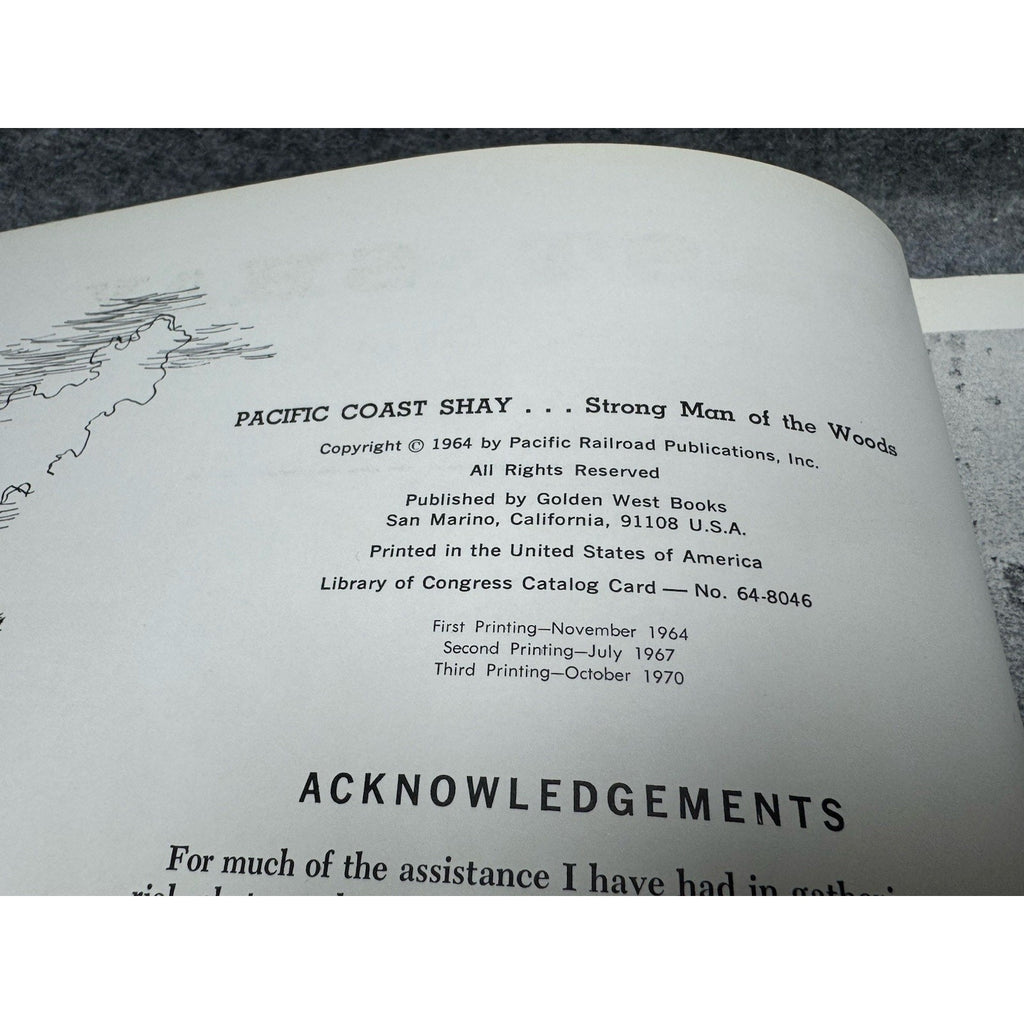 1970 Pacific Coast Shay Strong Man Woods Dan Ranger Logging Railroad HC