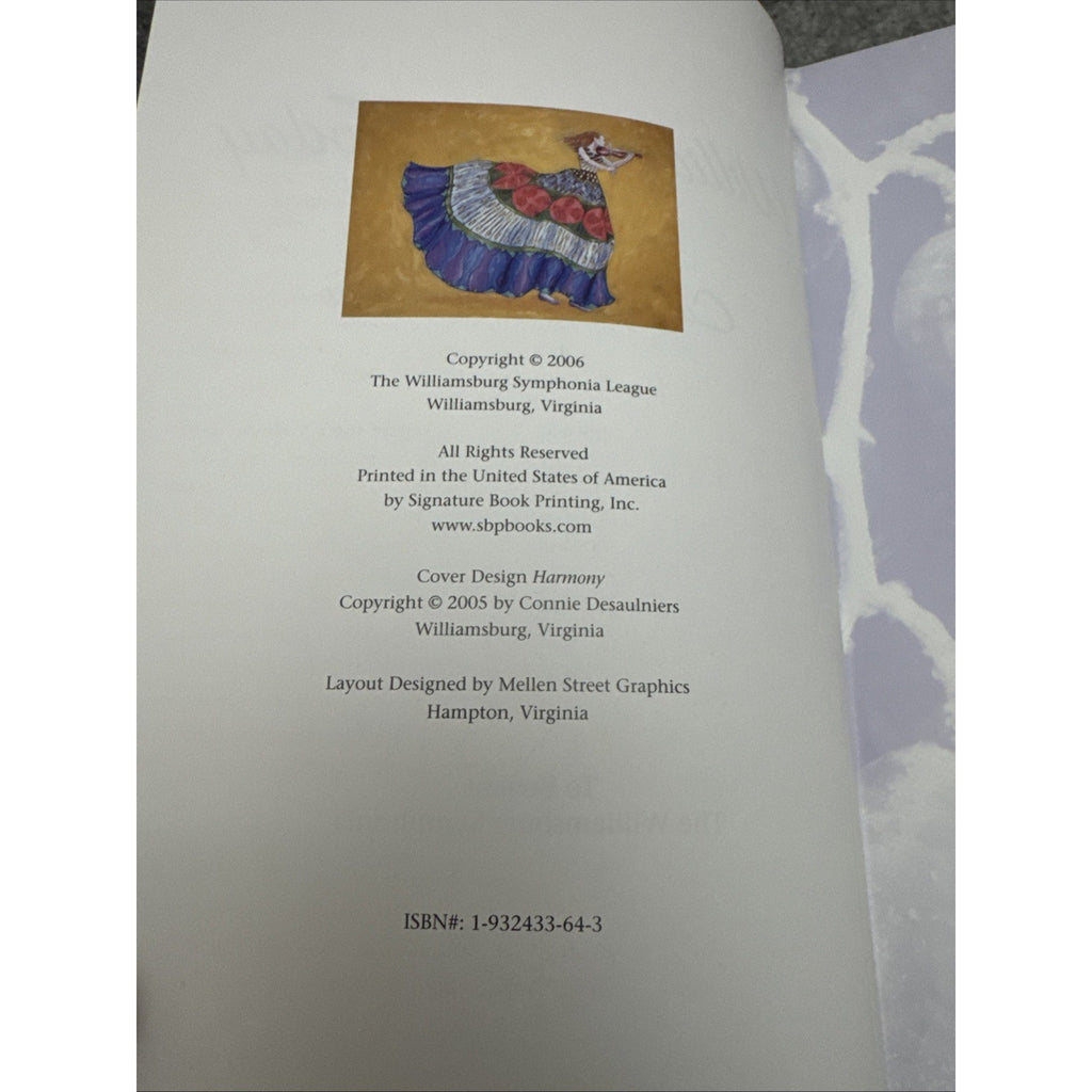 Williamsburg Today A Year of Culinary Celebrations Cookbook Hardcover