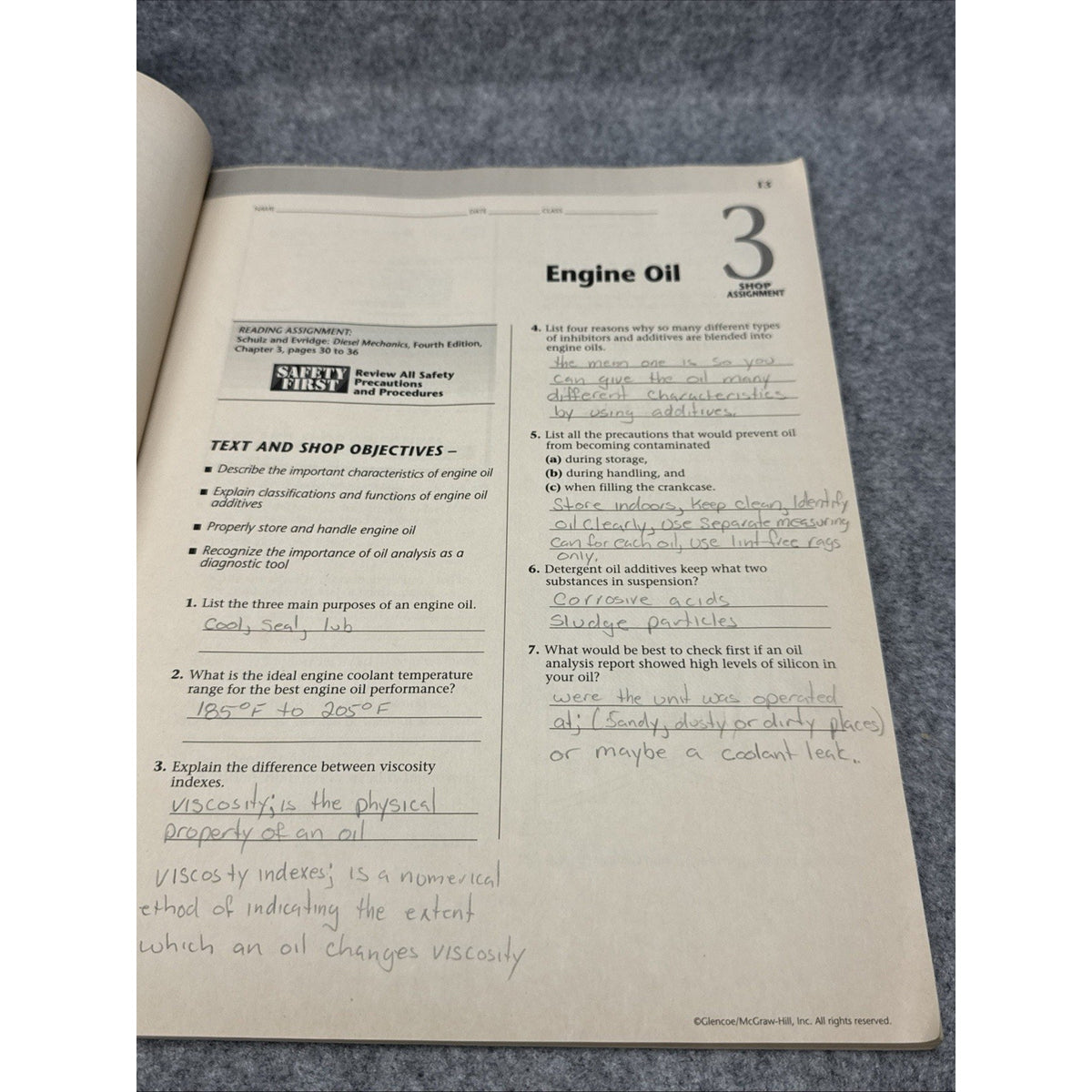 Workbook for Diesel Mechanics, Fourth Edition - Erich J. Schulz / Ben L. Evridge