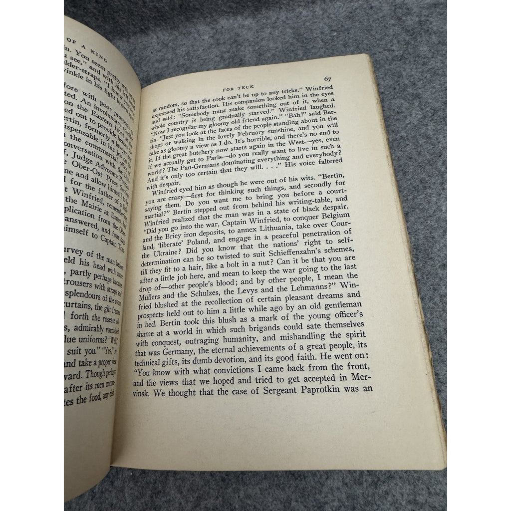 1938 The Crowning of a King Arnold Zweig Viking Press HC Map Endpapers