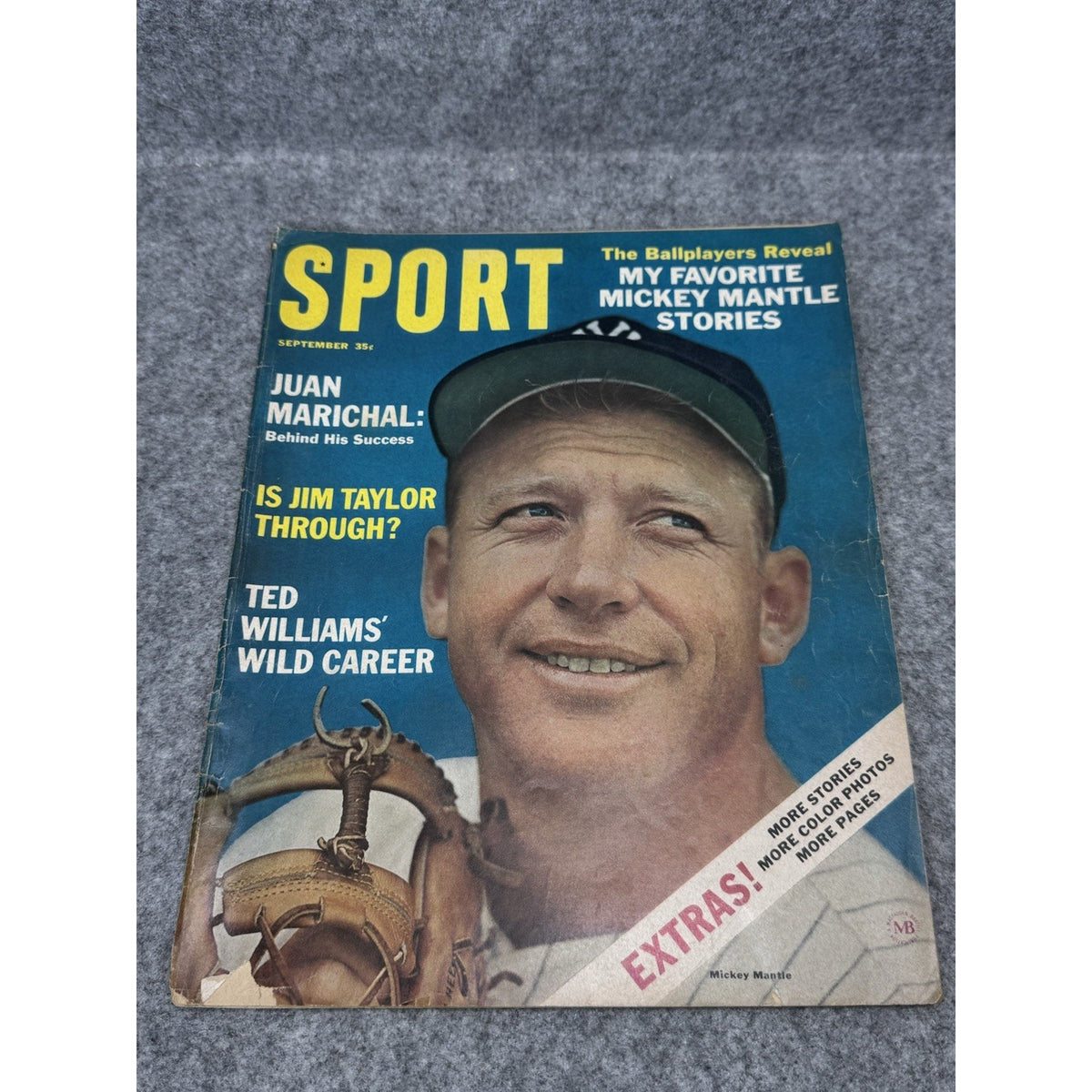 SPORT Magazine September 1964 Mickey Mantle Yankees Ted Williams Juan Marichal