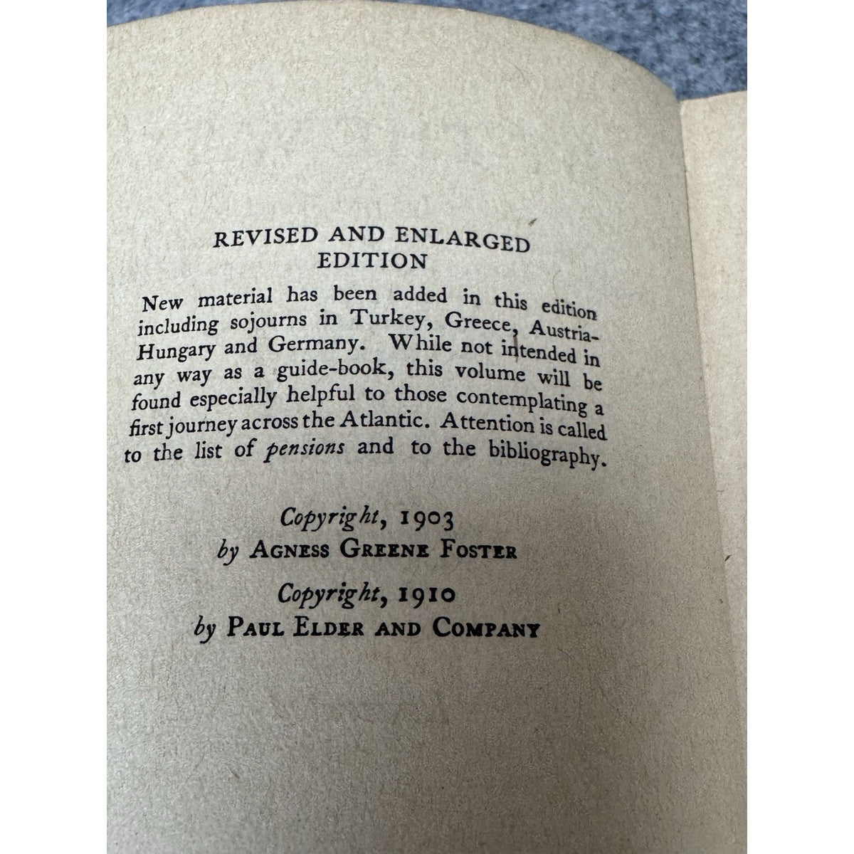 1910 By the Way Agness Greene Foster Inscribed Illustrated Travel Hardcover