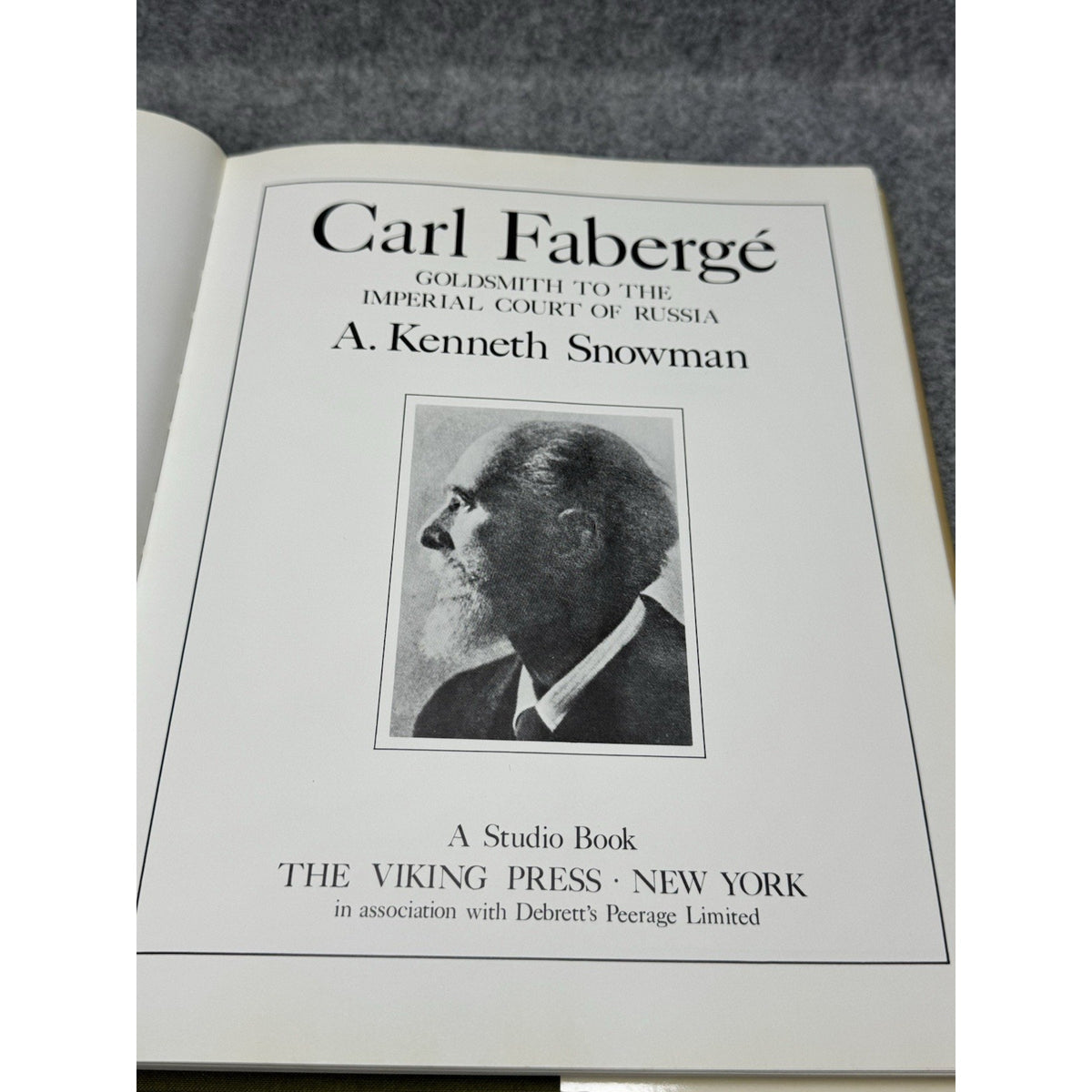 Carl Faberge 1979 First Edition Goldsmith Imperial Court Russia Snowman HC DJ