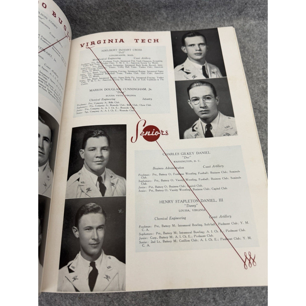 1940 The Bugle Virginia Polytechnic Institute VPI Virginia Tech Yearbook HC