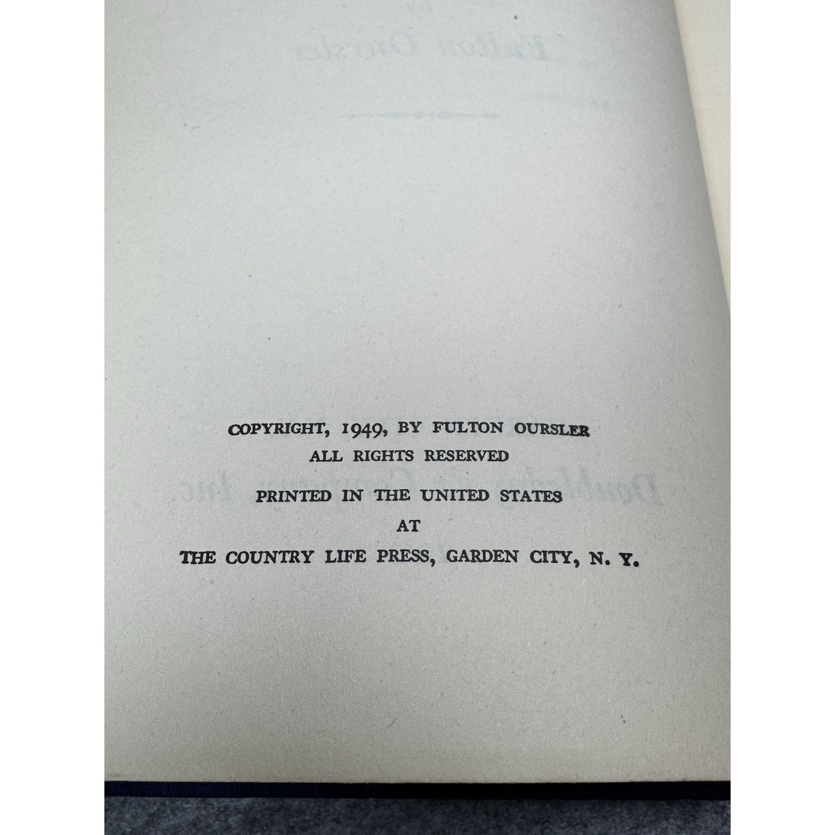 1951 The Greatest Story Ever Told Fulton Oursler Jesus Christ Hardcover