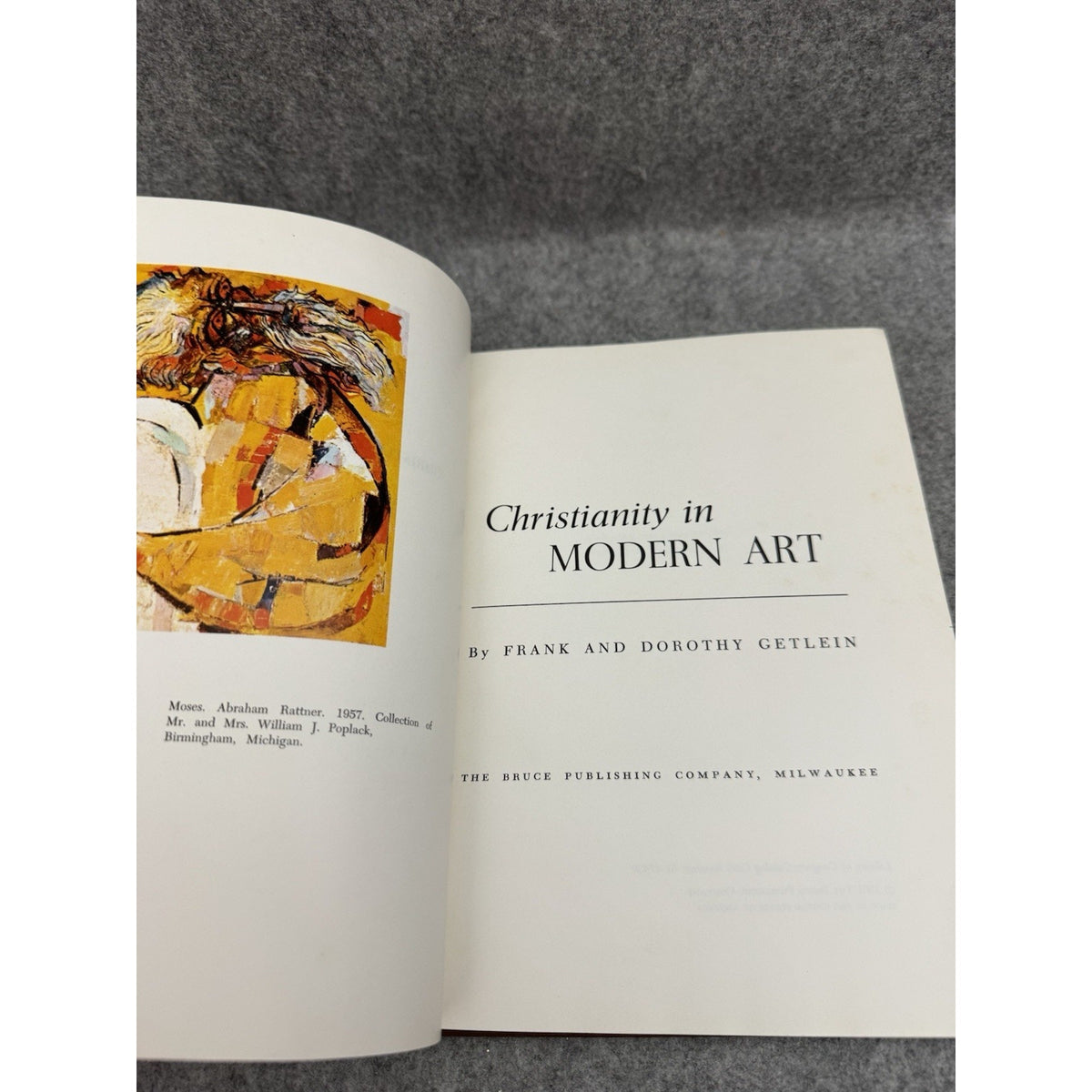 1961 Christianity in Modern Art Frank Dorothy Getlein Hardcover