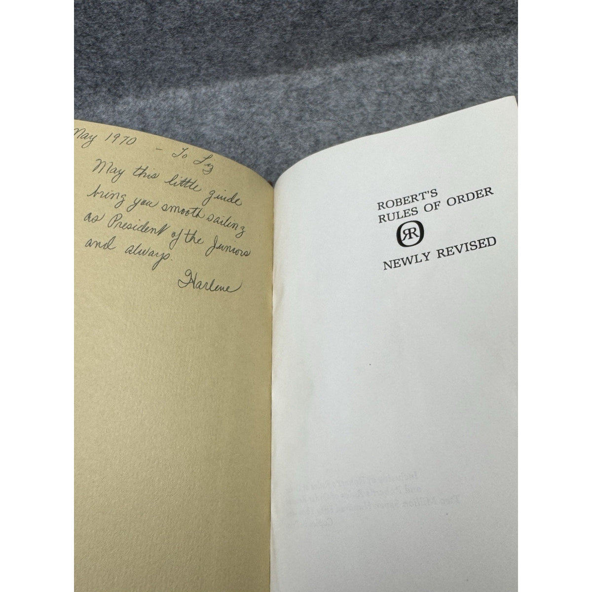 Robert’s Rules of Order Newly Revised 1970 Hardcover Parliamentary Procedure