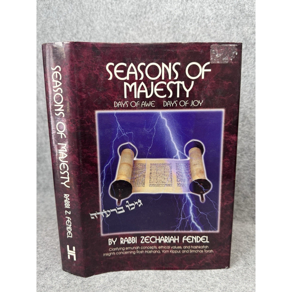 1995 Seasons of Majesty Days of Awe Days of Joy Rabbi Zechariah Fendel HC