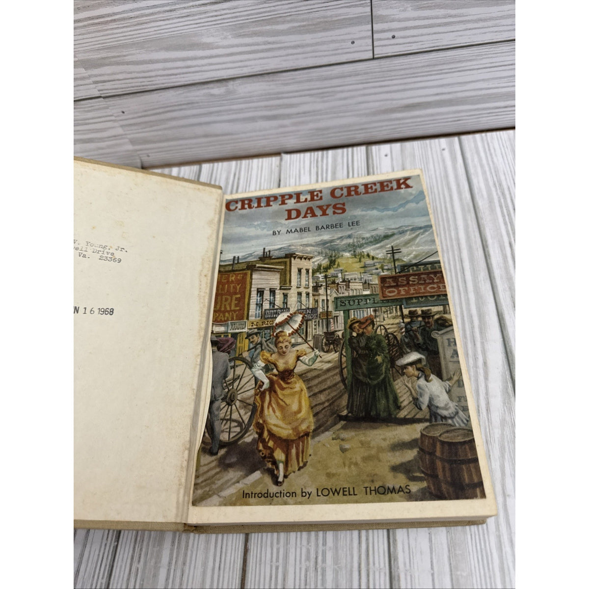1958 Cripple Creek Days by Mabel Barbee Lee First Edition/First Printing