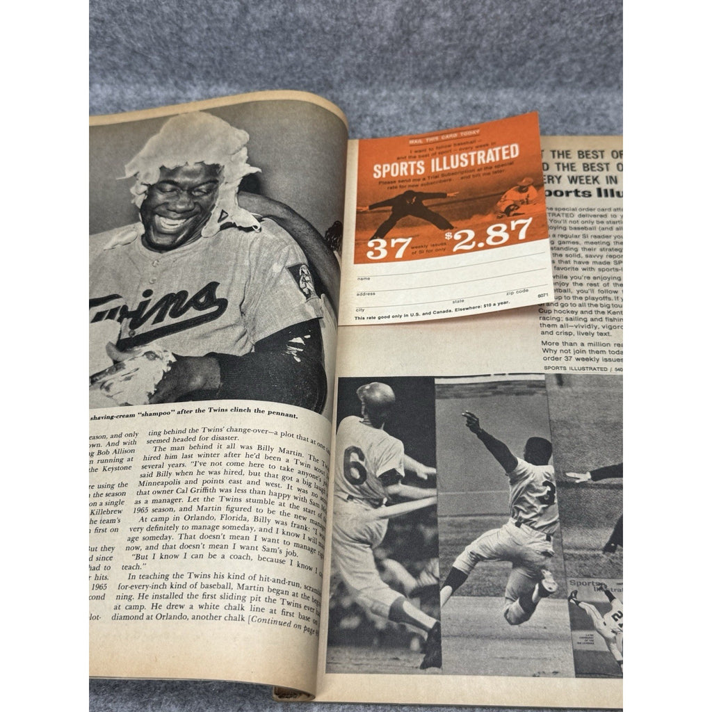 1966 Baseball Magazine Sandy Koufax Dodgers Cover Mickey Mantle Willie Mays