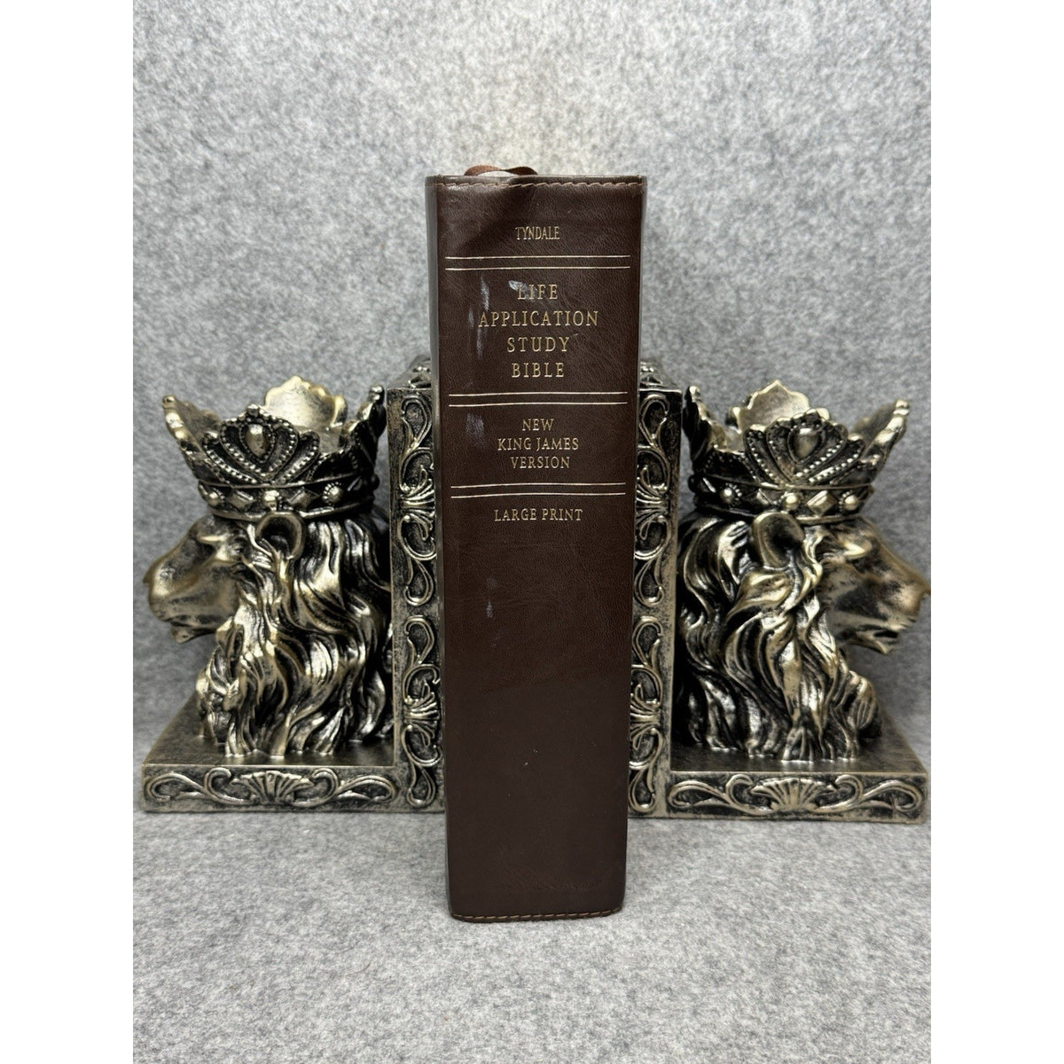NKJV Life Application Study Bible Large Print LeatherLike Brown Tan 2019