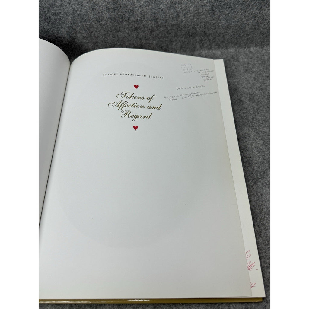 Tokens of Affection and Regard 2005 Signed 1st Ed Antique Photographic Jewelry