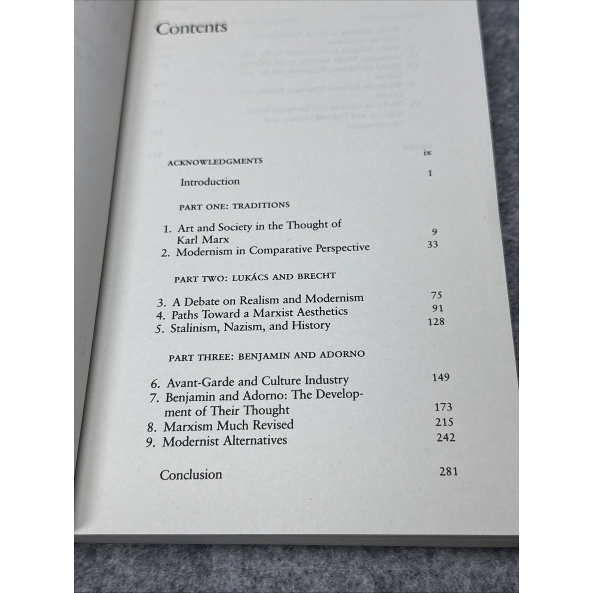 Marxism and Modernism : An Historical Study of Lukács, Brecht, Benjamin 1984 1st