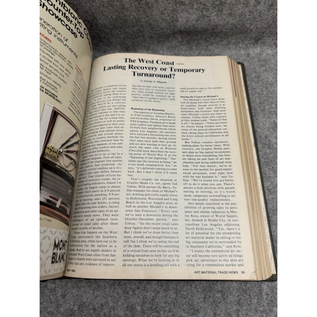 Art Material Trade News Vol 35 1983 Bound Annual HC Art Supply Industry
