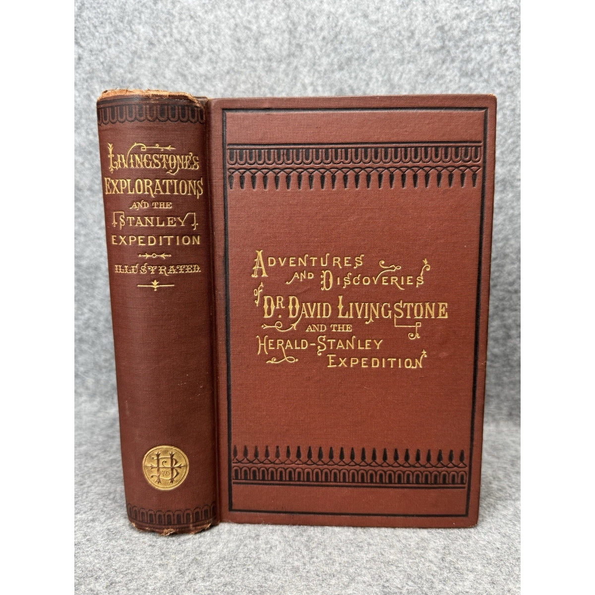 1872 Livingstone’s Africa Herald Stanley Expedition Illustrated Hardcover