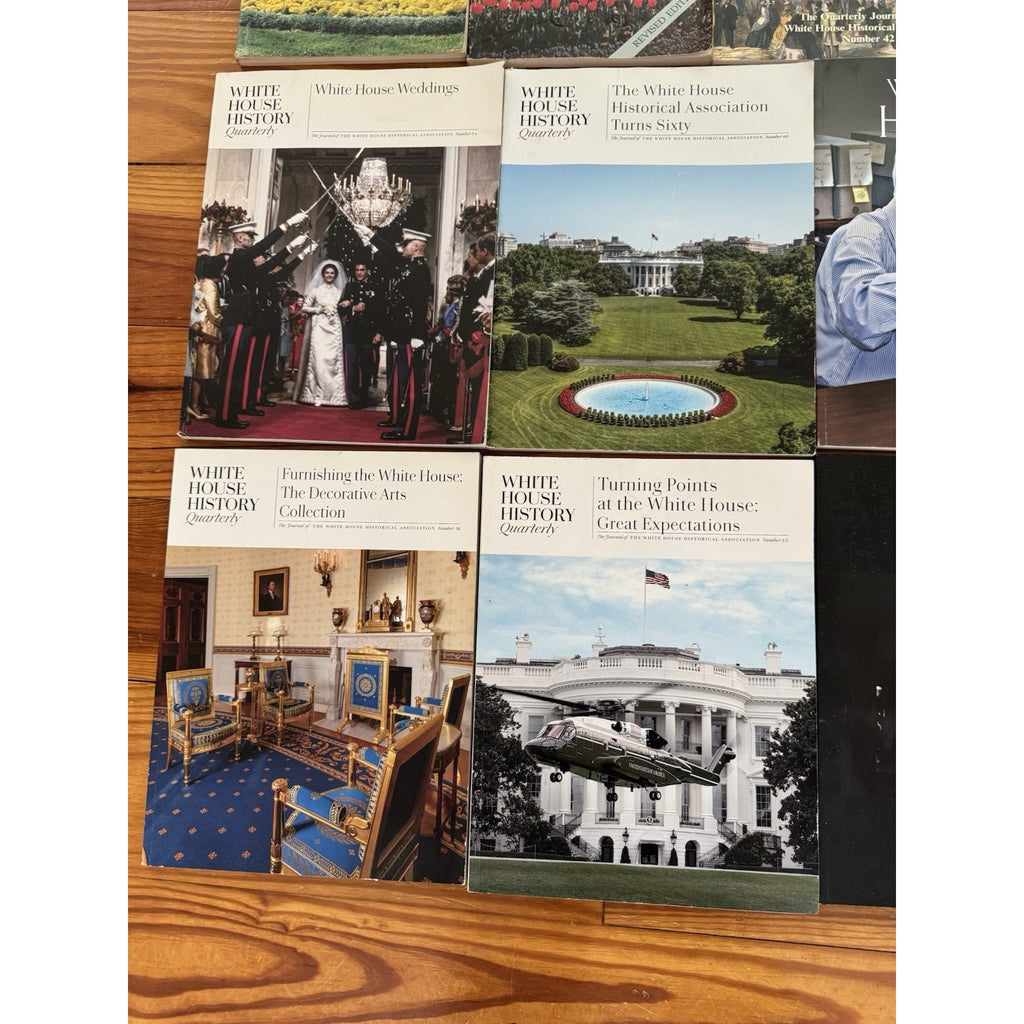 White House History Quarterly & Historic Guide Book Lot 13 Volumes
