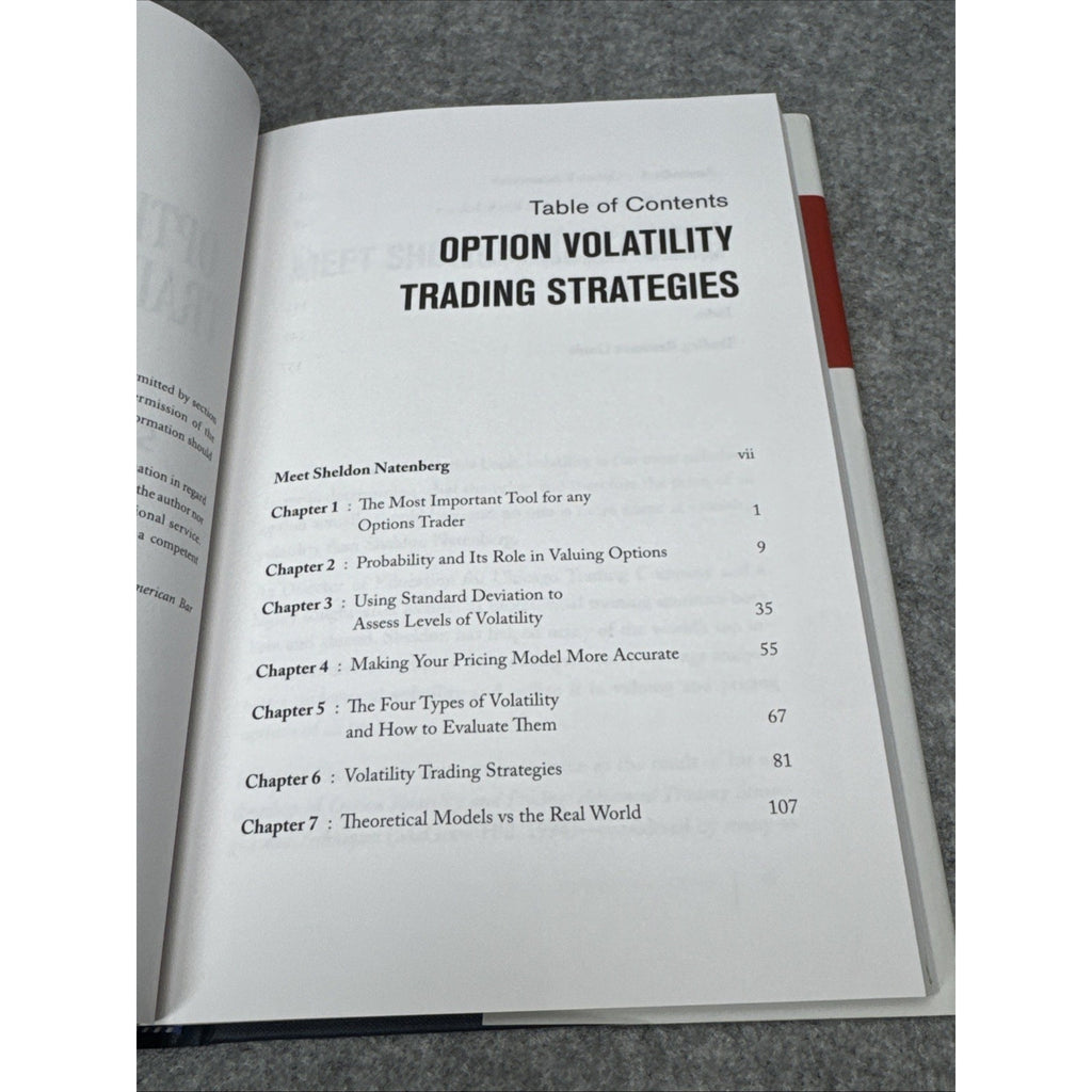 Option Volatility Trading Strategies by Sheldon Natenberg (2013, Hardcover)