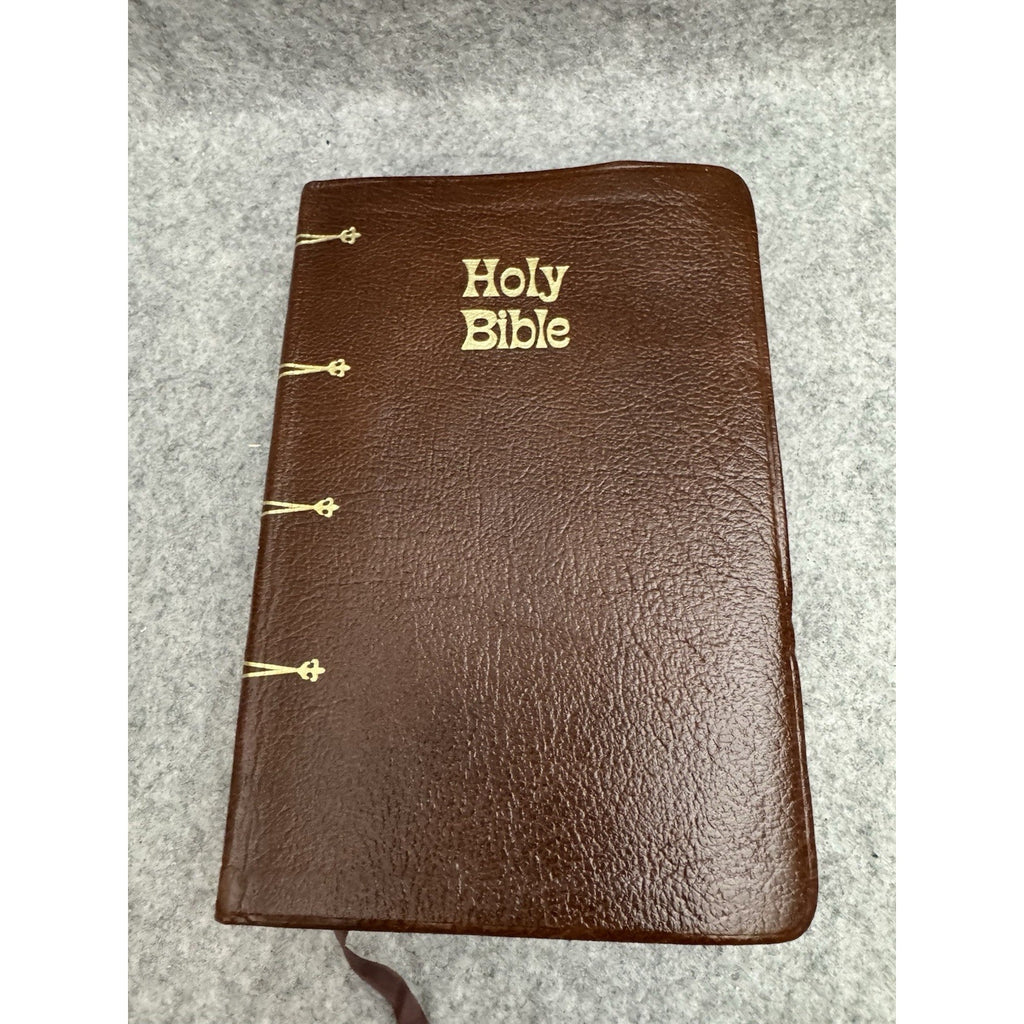 1971 Holy Bible New American Bible Catholic Edition Genuine Leather NAB