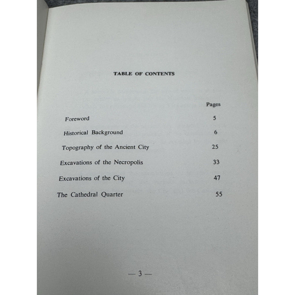 1969 Tyre Maurice Chehab Phoenician Archaeology Excavations Lebanon English