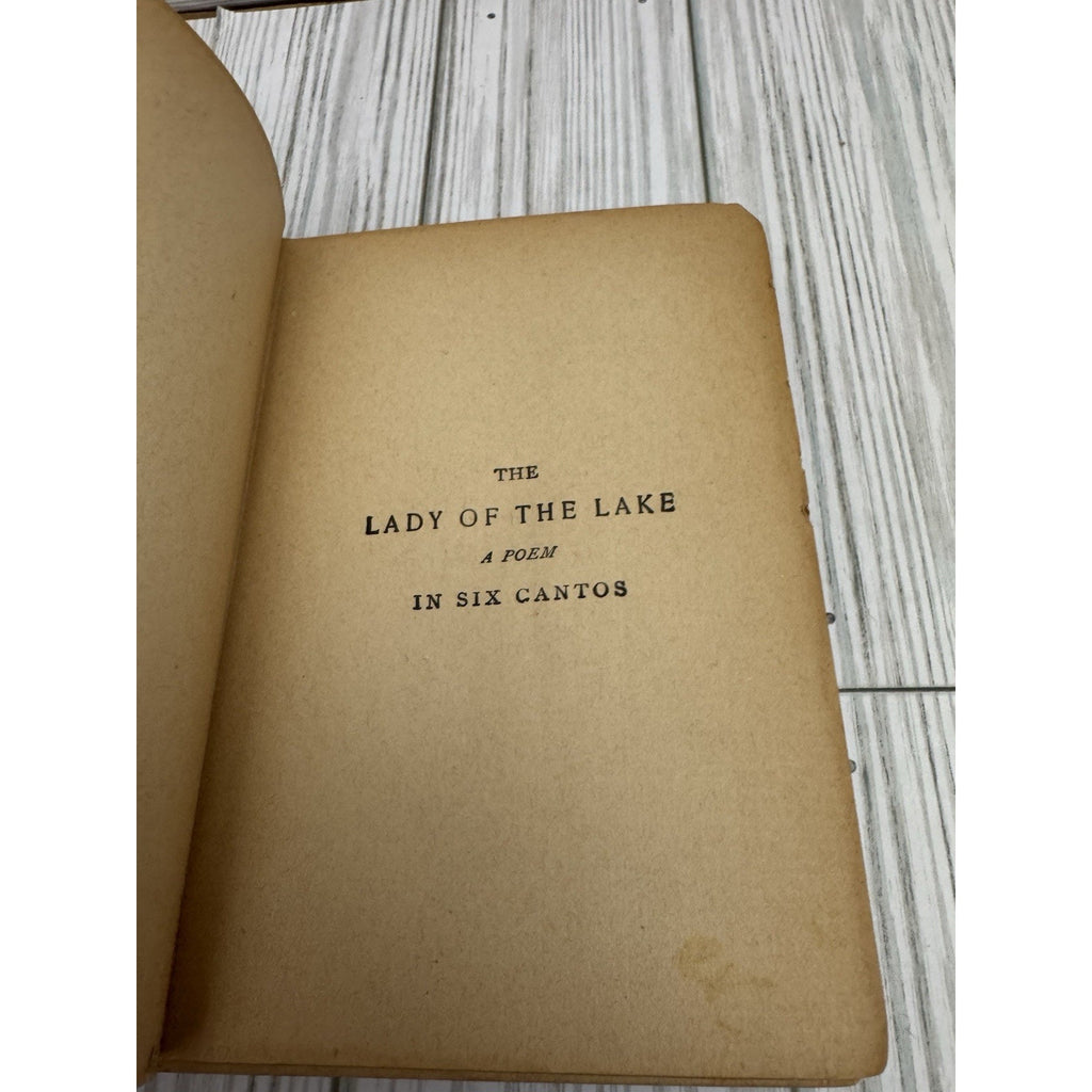 The Lady of the Lake Sir Walter Scott Antique HC Victorian Era