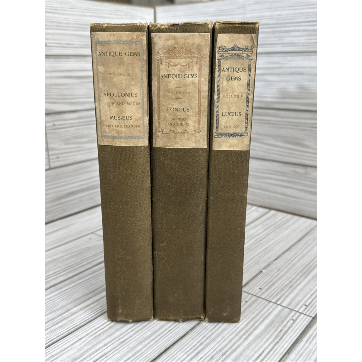 Antique Gems Greek Latin 1902 Limited Ed Vol V VI IX Barrie #432 Vellum
