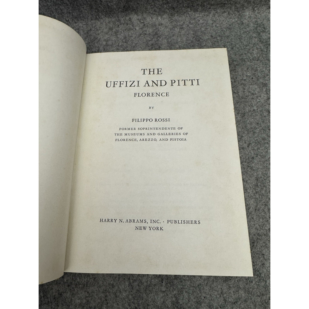 1967 The Uffizi and Pitti Florence Filippo Rossi Art History HC