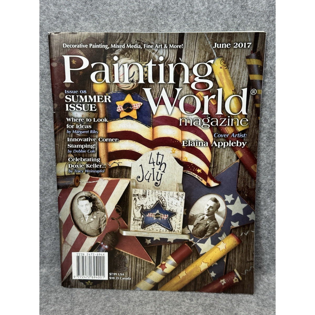 Painting World Magazine June 2017 Summer Americana Tole Painting Crafts