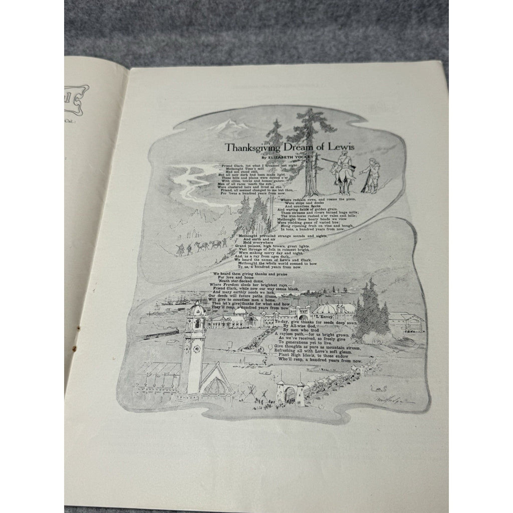 1904 Lewis & Clark Journal Portland 1905 World’s Fair Exposition Ephemera Lot