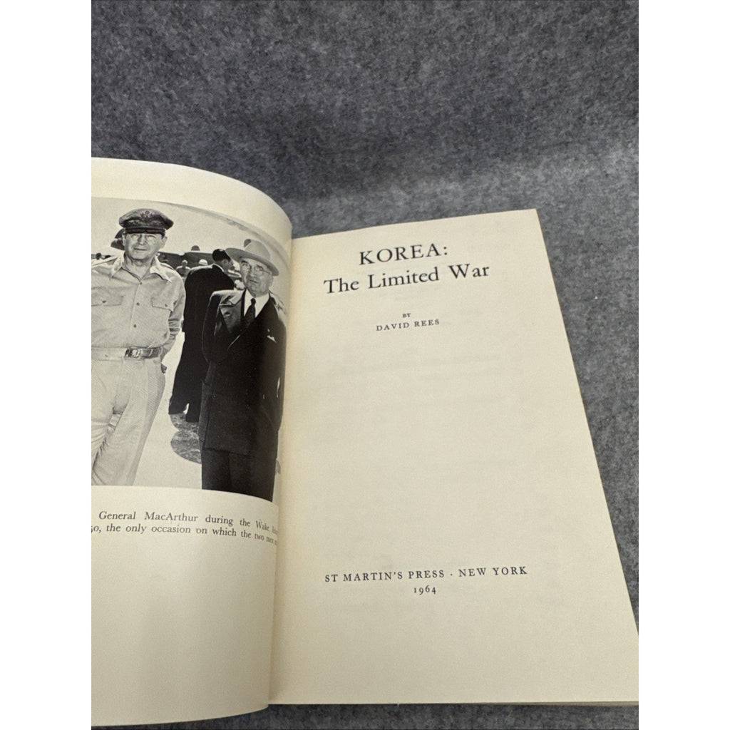 Korea The Limited War David Rees 1964 Hardcover