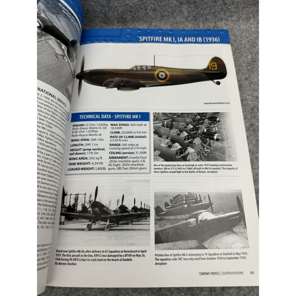 Supermarine Company Profile 1913-1963 Aeroplane Spitfire History PB 2012