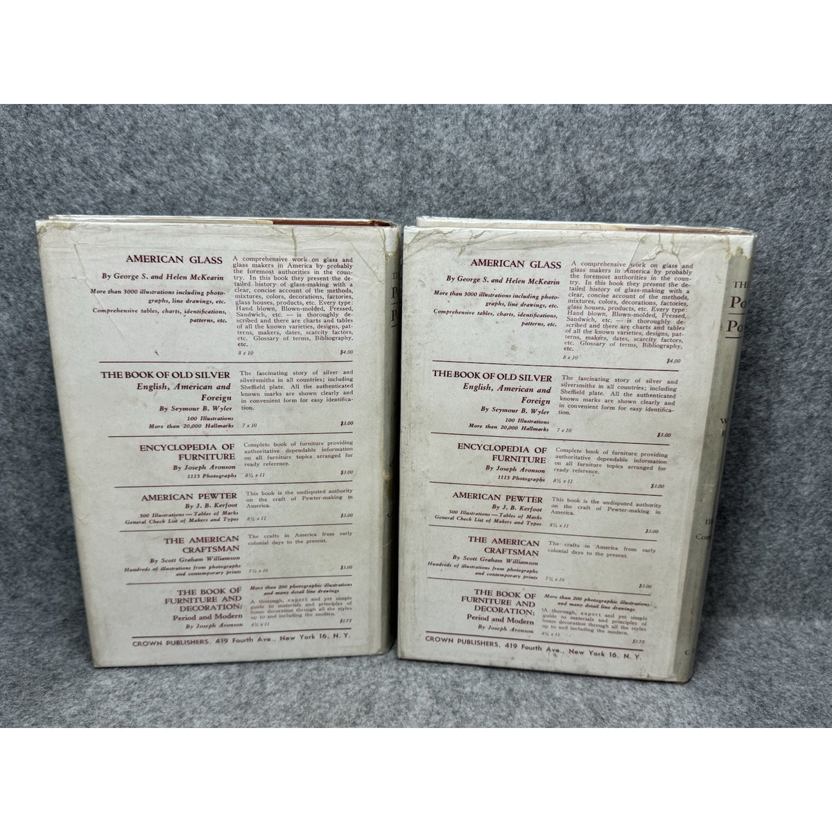 1944 The Book of Pottery and Porcelain Warren E Cox 2 Volumes HC Dust Jackets