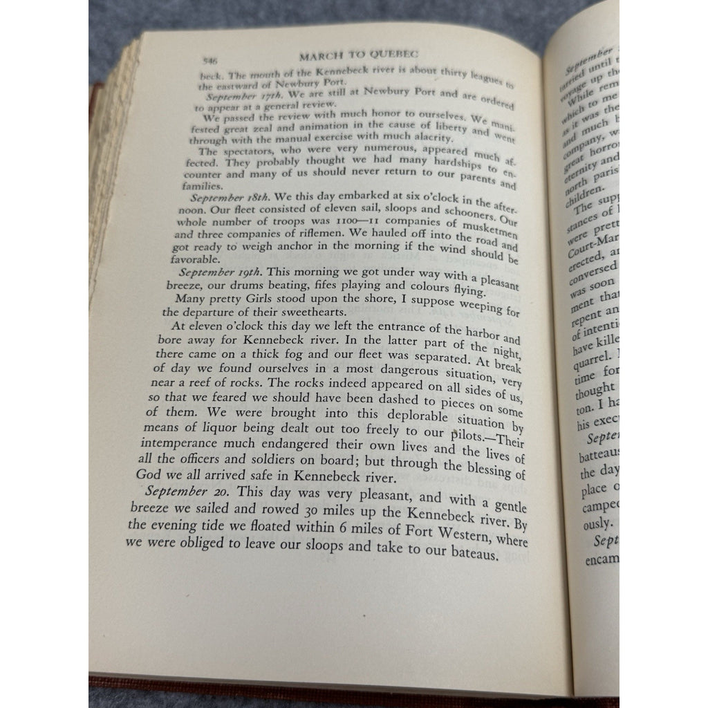 March to Quebec Kenneth Roberts 1st Ed Revolutionary War Arnold Expedition DJ