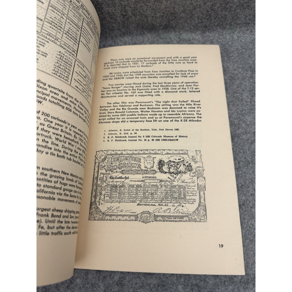 1971 Signed Chili Line John A Gjevre D&RGW Santa Fe Railroad PB